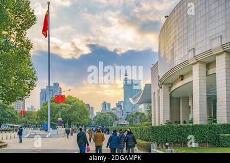 People Square, Shanghai, Cina Foto Stock