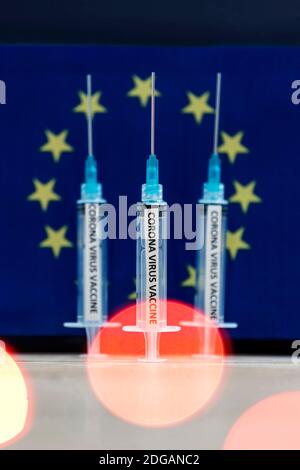 Norimberga, Germania. 06 dicembre 2020. Approvazione del vaccino nell'UE. (Immagine simbolo, immagine tema) | utilizzo in tutto il mondo Credit: dpa/Alamy Live News Foto Stock