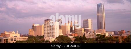 Skyline del centro, Oklahoma City, Oklahoma, Stati Uniti Foto Stock