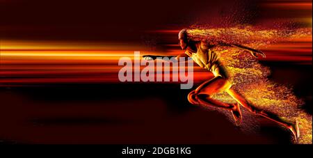 Funzionamento dell'uomo Foto Stock