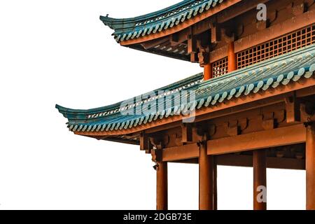 Pagoda cinese isolato Foto Stock