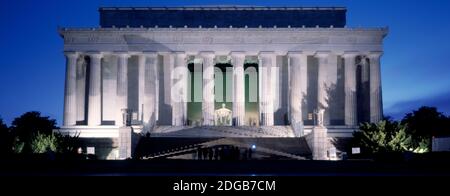 Lincoln Memorial al crepuscolo, Washington DC, Stati Uniti d'America Foto Stock