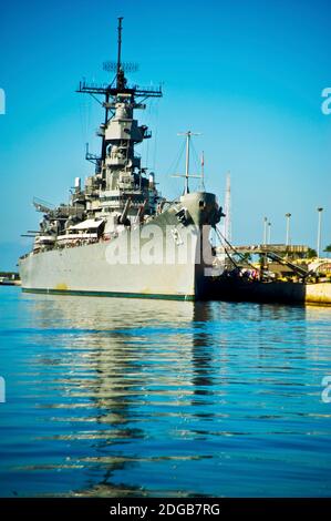 USS Missouri, Pearl Harbor, Honolulu, Oahu, Hawaii, Stati Uniti Foto Stock