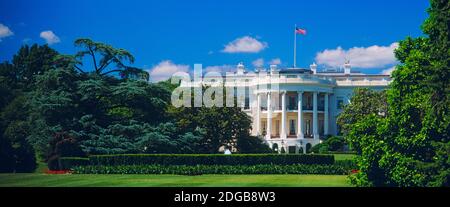 Facciata di un palazzo del governo, Casa Bianca a Washington DC, Stati Uniti d'America Foto Stock
