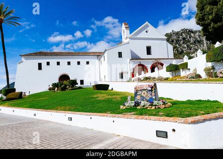 Convento dei Cappuccini, s.. XVII. Attualmente ospita la sede del Museo Ubrique Leather. Ubrique, Cádiz, Andalusia, Spagna, Europa Foto Stock