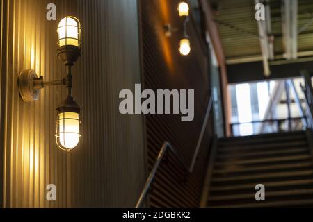 Scala in un edificio moderno Foto Stock