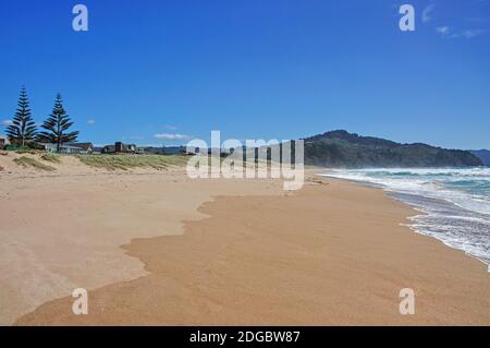 Tairua Beach, Tairua, Penisola di Coromandel, regione di Waikato, Isola del nord, Nuova Zelanda Foto Stock