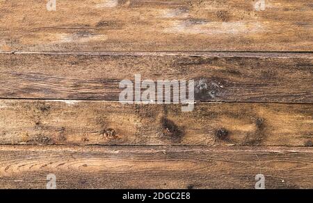 Sfondo tavole di legno impilate orizzontalmente beige effetto intemperatura con naturale modelli Foto Stock