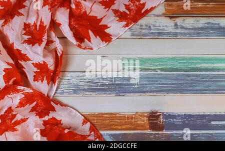 Bandiera canadese con parola agosto Civic Holiday Long Weekend Foto Stock