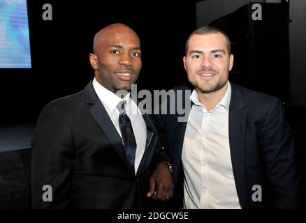 Michel Soro, campione del mondo di WBA. Durante una presentazione a Parigi, Francia, il 12 maggio 2017. Foto di Alain Apaydin/ABACAPRESS.COM Foto Stock