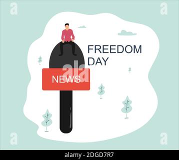 Design su Freedom Day Illustrazione Vettoriale