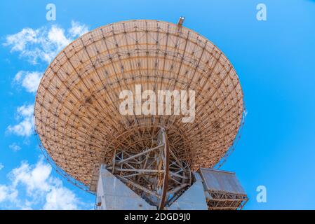 OTC satellite Earth Station a Carnarvon, Australia Foto Stock