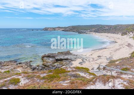 Baia di Strickland all'isola di Rottnest in Australia Foto Stock