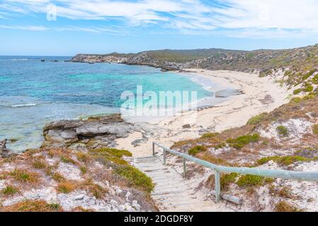 Baia di Strickland all'isola di Rottnest in Australia Foto Stock