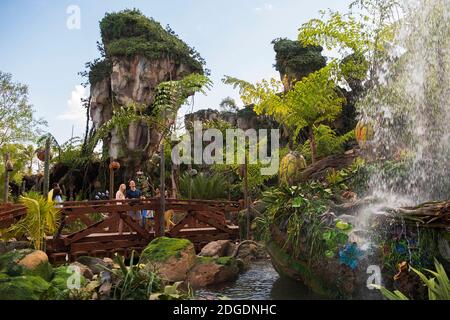 Foto di mano fuori - Pandora - il mondo dell'Avatar al Regno degli Animali di Disney porta una varietà di esperienze al parco, tra cui l'attrazione per famiglie Na'vi River Journey, l'emozionante attrazione Flight of Passage, così come nuovi ristoranti, bevande e punti di merchandising. Disney's Animal Kingdom è uno dei quattro parchi a tema del Walt Disney World Resort a Lake Buena Vista, FL, USA, 24 maggio 2017. Foto di Disney via ABACAPRESS.COM Foto Stock