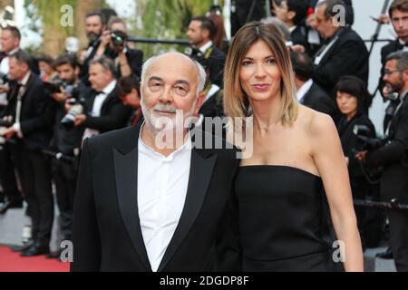 Gerard Jugnot e sua moglie Patricia campi hanno partecipato alla proiezione "Twin Peaks" durante il 70° Festival annuale del Cinema di Cannes al Palais des Festivals il 25 maggio 2017 a Cannes, Francia. Foto di David Boyer/ABACAPRESS.COM Foto Stock