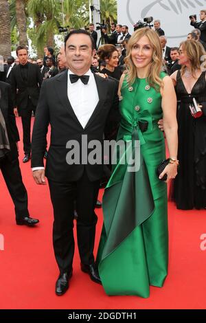 Carlos Ghosn, CEO della Renault, e sua moglie Rita Ghosn, hanno partecipato alla doppia proiezione dell’Amant durante il 70° Festival annuale del Cinema di Cannes al Palais des Festivals, il 26 maggio 2017, a Cannes, Francia. Foto di David Boyer/ABACAPRESS.COM Foto Stock