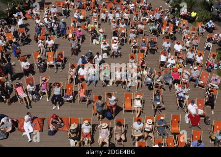 Atmosfera durante il secondo round del 2017 French Tennis Open a Parigi, Francia, il 1 giugno 2017. Foto di Henri Szwarc/ABACAPRESS.COM Foto Stock