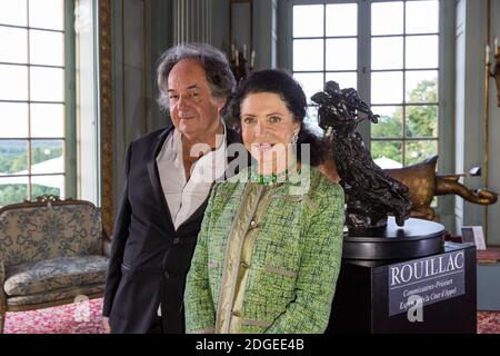 Gonzague Saint Bris et Patricia Chaigneau du Château du Rivau lors du diner de gala précédant la 29ème vente Garden Party Rouillac au château d'Artigny, Francia, il 09 2017 giugno. Foto di Pascal Avenet/ABACAPRESS.COM Foto Stock