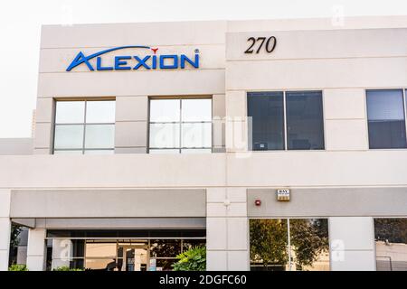 Set 21, 2020 San Francisco Sud / CA / USA - Alexion sede centrale in Silicon Valley; Alexion Pharmaceuticals, Inc. Sviluppa trattamenti di autoimmune Foto Stock