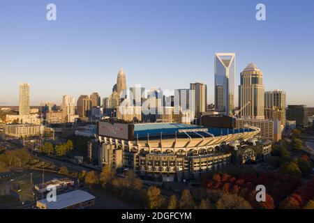 Vedute aeree della Citta' di Charlotte, Carolina del Nord Foto Stock