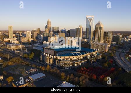 Vedute aeree della Citta' di Charlotte, Carolina del Nord Foto Stock