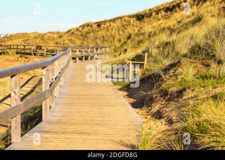 Il Red Cliff vicino a Kampen, Sylt, Germania, Europa Foto Stock