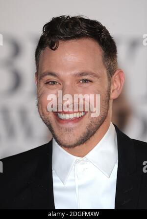 Will Young arriva per i 2011 Brit Awards all'O2 Arena di Londra. Foto Stock