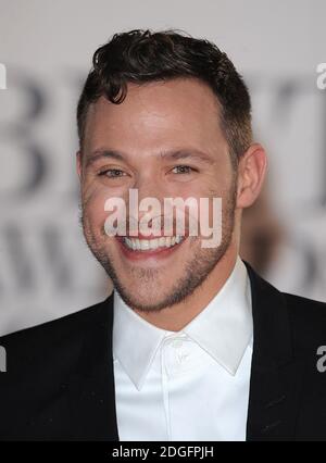 Will Young arriva per i 2011 Brit Awards all'O2 Arena di Londra. Foto Stock