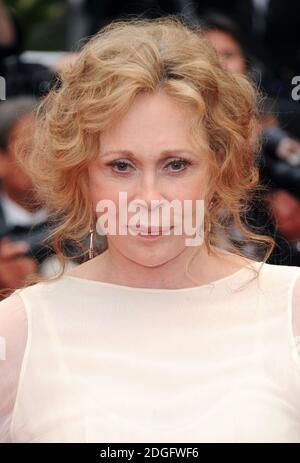 Faye Dunaway arrivo al Festival del Cinema di Cannes apertura Premiere Notturno di mezzanotte a Parigi, Festival De Palais, Cannes. Foto Stock