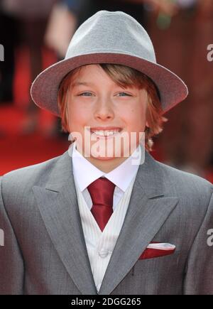 Ross Marron alla prima mondiale di Horrid Henry il film, BFI Southbank, Londra. Foto Stock