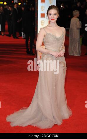 Holliday Grainger arriva all'Orange British Academy Film Awards 2012, The Royal Opera House, Londra. Foto Stock