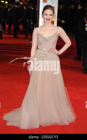 Holliday Grainger arriva all'Orange British Academy Film Awards 2012, The Royal Opera House, Londra. Foto Stock