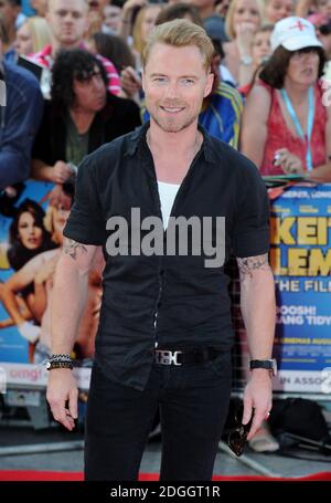 Ronan Keating arriva al Keith Lemon The Movie World Premiere, Odeon West End Cinema, Leicester Square, Londra. Copyright Doug Peters EMPICS intrattenimento Foto Stock