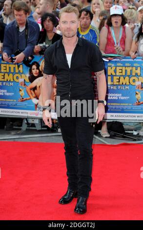 Ronan Keating arriva al Keith Lemon The Movie World Premiere, Odeon West End Cinema, Leicester Square, Londra. Copyright Doug Peters EMPICS intrattenimento Foto Stock