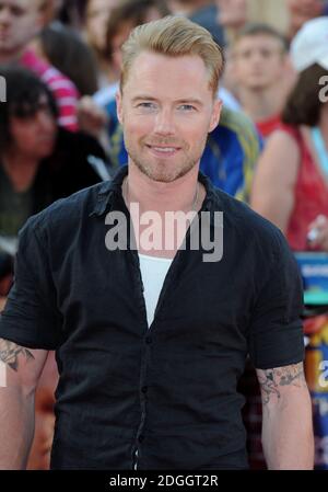 Ronan Keating arriva al Keith Lemon The Movie World Premiere, Odeon West End Cinema, Leicester Square, Londra. Copyright Doug Peters EMPICS intrattenimento Foto Stock