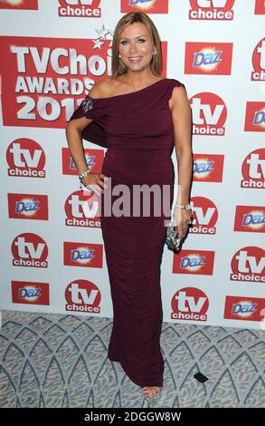 Tricia Penrose arriva al TV Choice Awards 2012, The Dorchester Hotel, Londra. Foto Stock