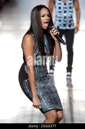 Alesha Dixon al The Look Show, The Royal Courts of Justice, Londra. Foto Stock