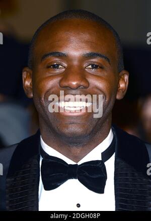 Fabrice Muamba in arrivo al Pride of Britain Awards 2012, Grosvenor House Hotel, Londra Foto Stock