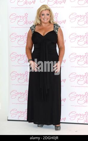 Gemma Collins lancia la sua nuova gamma di abbigliamento di dimensioni più "Gemma Collins, Collection" presso i Worx Studios di Londra. Foto Stock