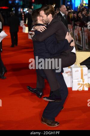 David Tennant e Marc Wootton arrivano alla prima di Natività 2, Empire Cinema, Leicester Square, Londra. Foto Stock