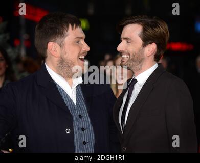 David Tennant e Marc Wootton arrivano alla prima di Natività 2, Empire Cinema, Leicester Square, Londra. Foto Stock