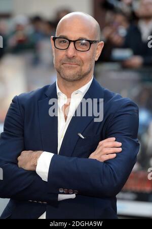 Stanley Tucci arriva al Iron Man 3 UK Special Screening, Odeon Cinema, Leicester Square, Londra. Foto Stock