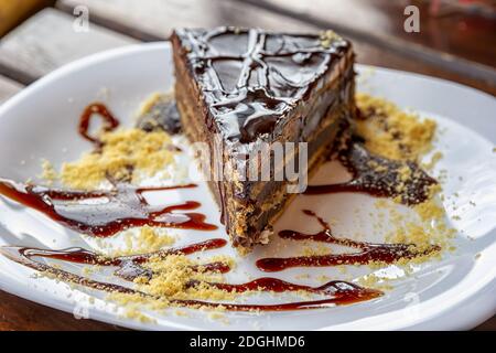 Torta al cioccolato Foto Stock