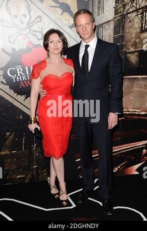 Dervla Kirwan e Rupert Penry Jones frequentano gli Specsaver Crime Thriller Awards al Grosvenor House Hotel, Londra. Foto Stock