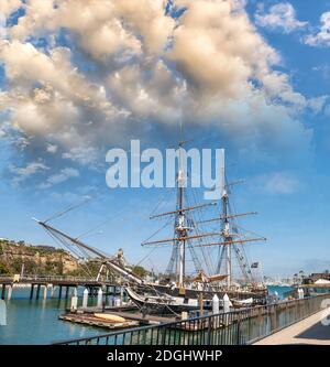 Dana Point Marina in una bella giornata estiva, California Foto Stock