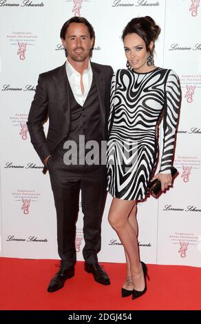Jay Rutland e Tamara Ecclestone frequentano la raccolta fondi di gala di Gabrielle per la Gabrielle's Angel Foundation a Old Billingsgate, Londra. Foto Stock