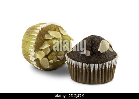 Cupcake di banana appena sfornata Foto Stock