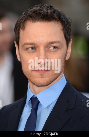 James McAvoy arriva alla prima britannica di X-Men: Days of Future Past, Odeon Cinema, Leicester Square, Londra. Foto Stock