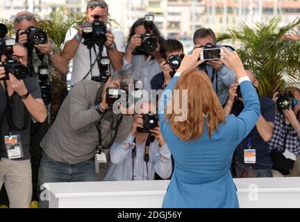 Lea Seydoux al Saint Laurent Photocall, parte del 67° Festival de Cannes, Palais du Festival, Cannes. Foto Stock